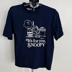 Uniqulo Navy Snoopy 75th Anniversary T-Shirt Size Small